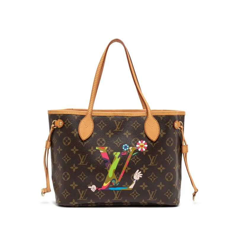 Multicolor Monogram Coated Canvas Murakami MOCA Hands by Takashi Murakami Neverfull PM Gold Hardware,