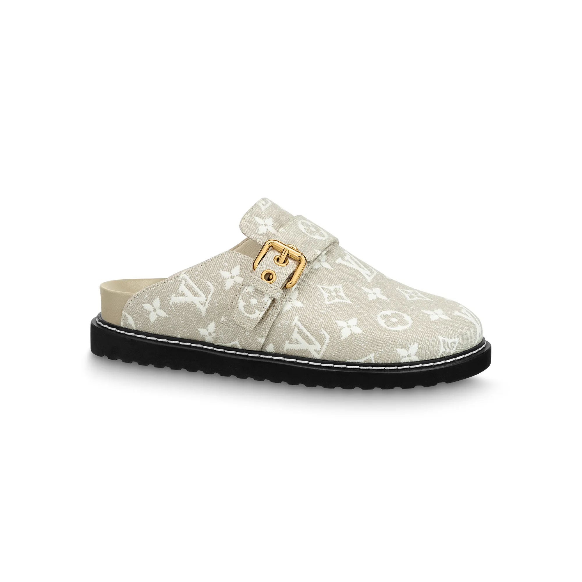 Louis Vuitton NIGO Leather Printed Half Slippers Shoes #nigo21595