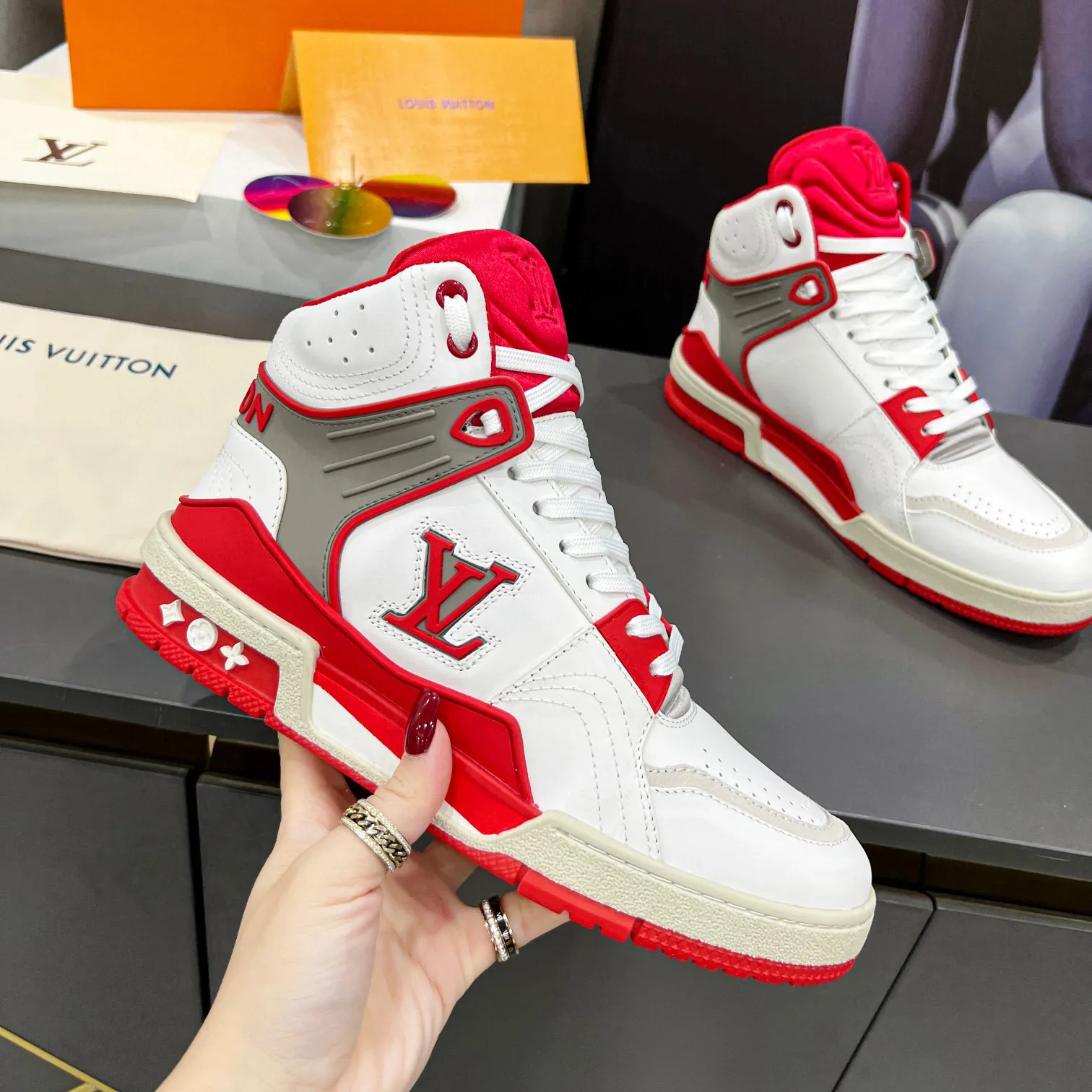 Louis Vuitton NIGO High Top Sports Casual Shoes #nigo94772