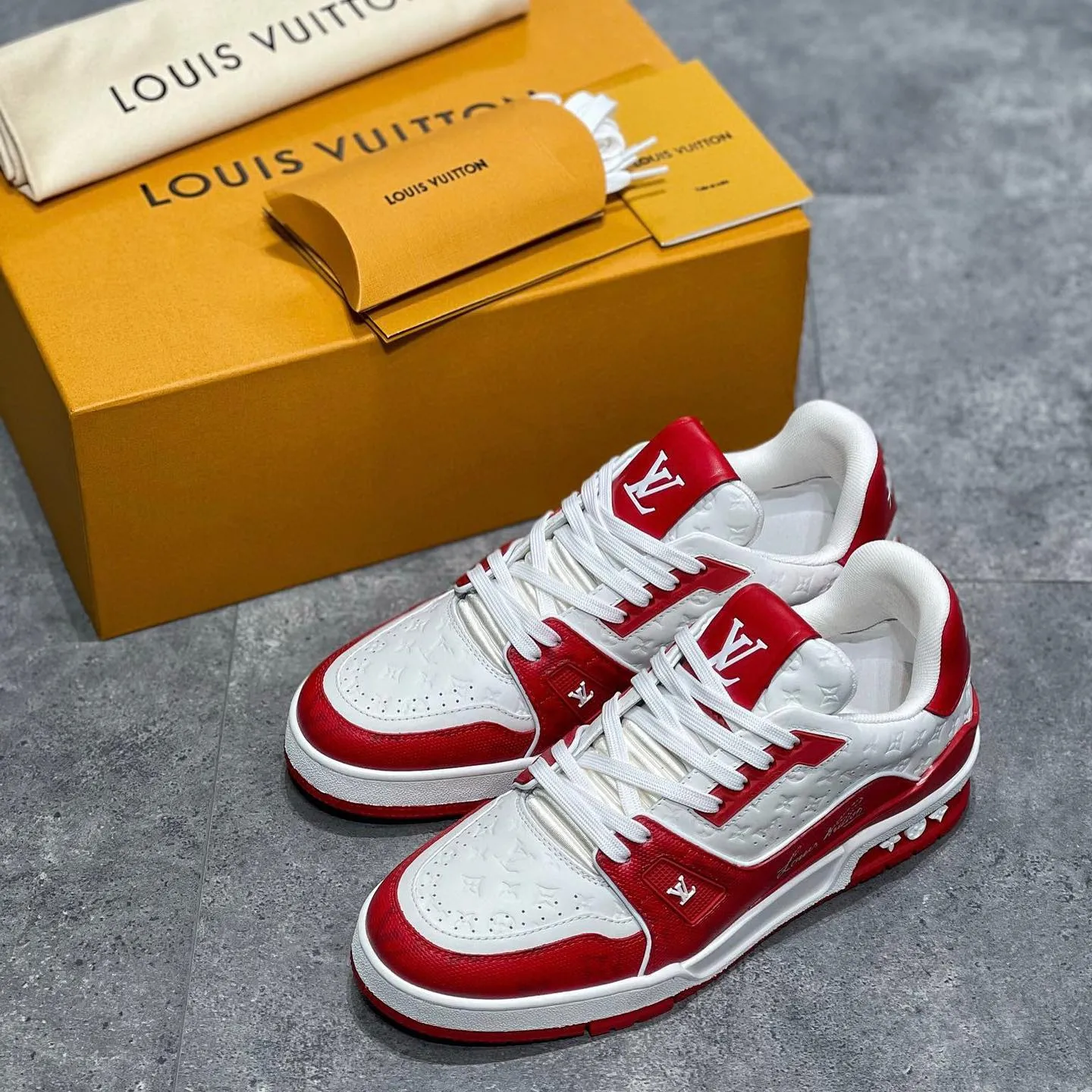 Louis Vuitton Trainer Sneaker Shoes #nigo8545