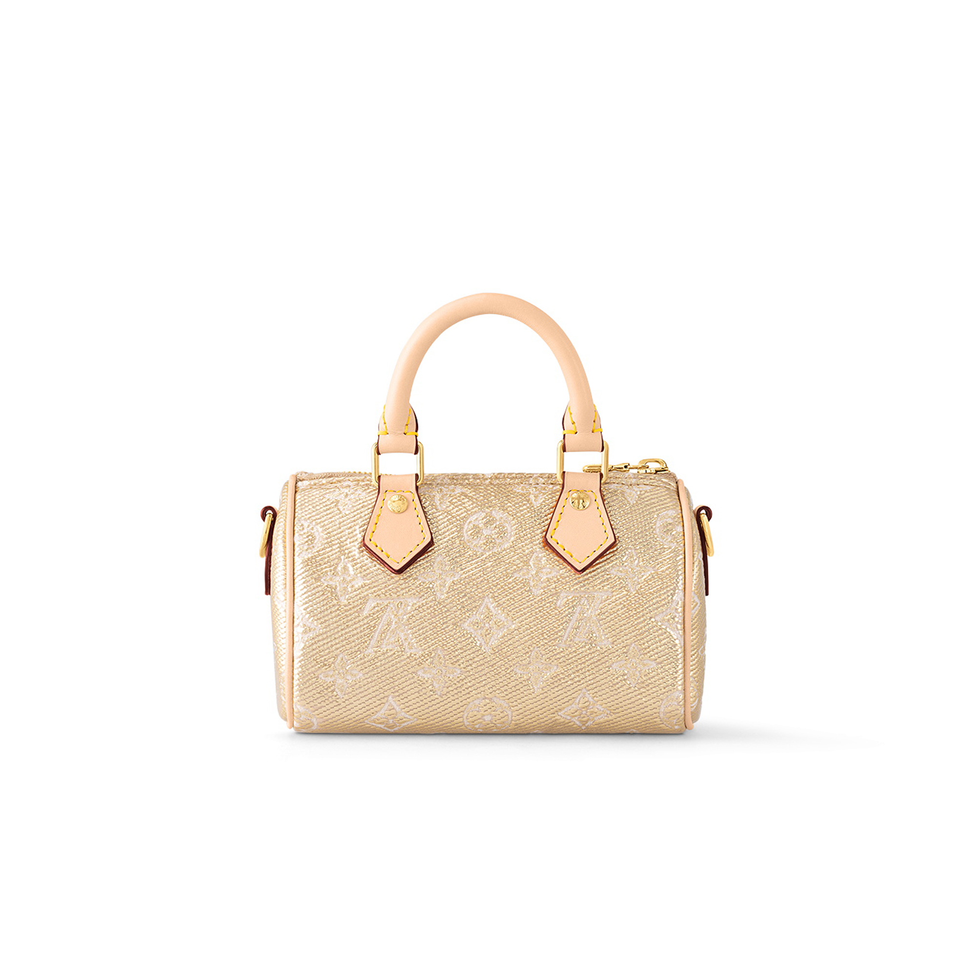 Louis Vuitton  Gold Printed Handbag