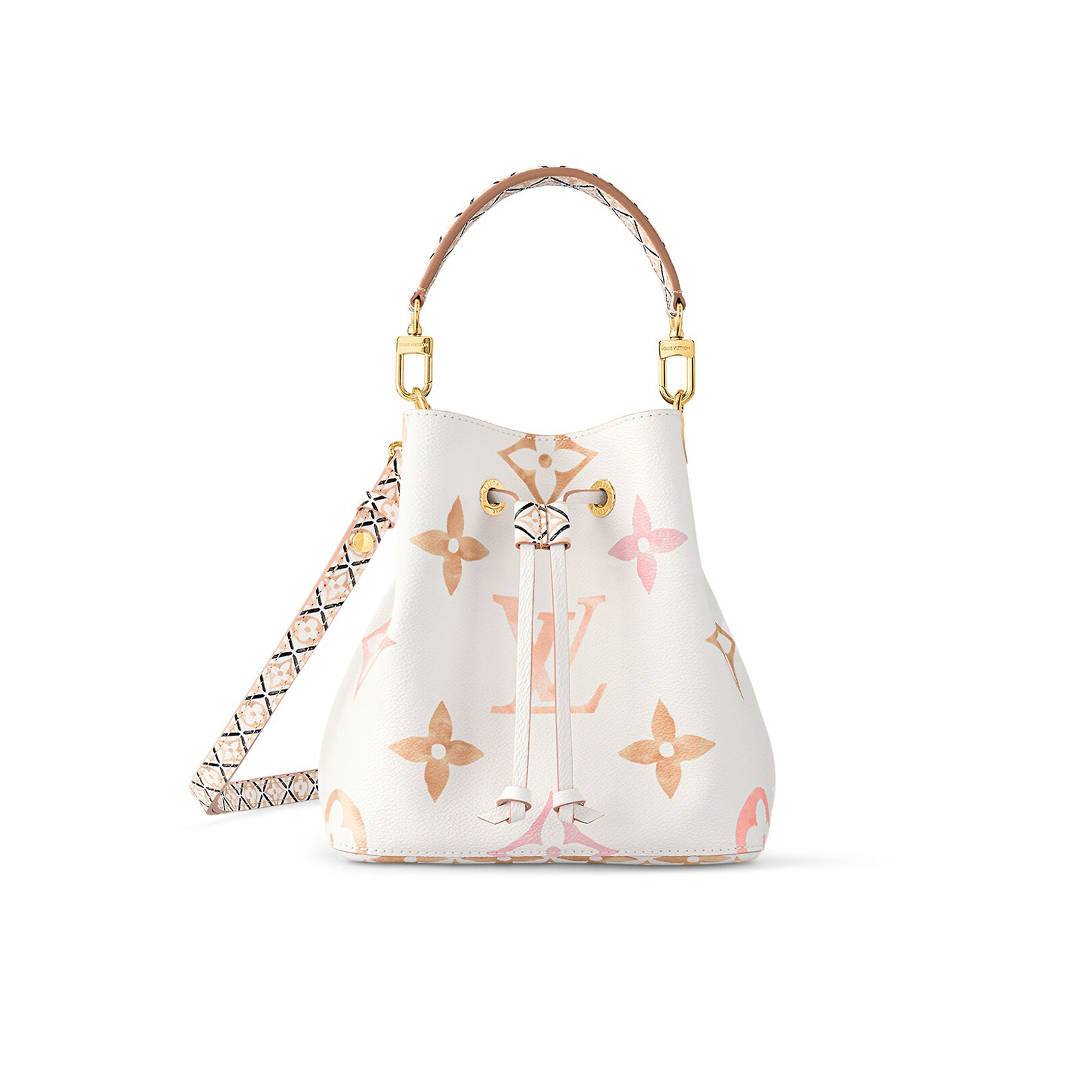 Louis Vuitton  Printed Chain Shrink Bucket Bag