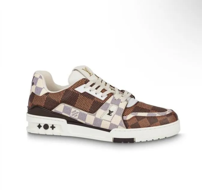 Louis Vuitton Checkerboard Flat Sneakers Shoes #nigo3482