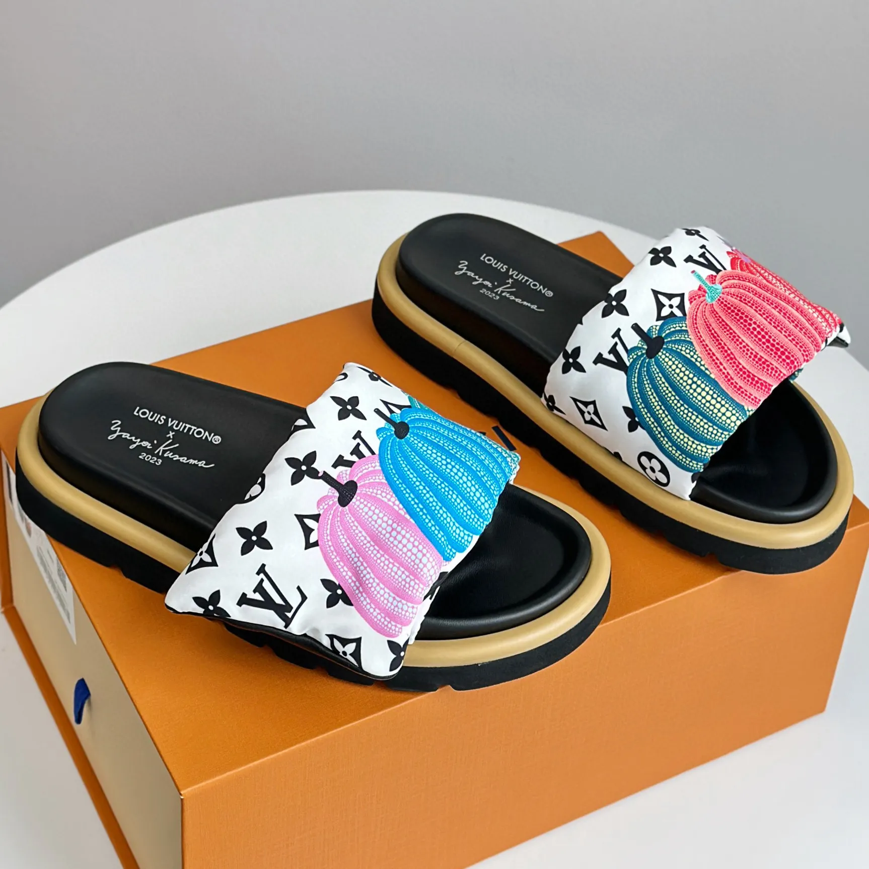 Louis Vuitton NIGO Flat Bottom Printing shoes #nigo57948