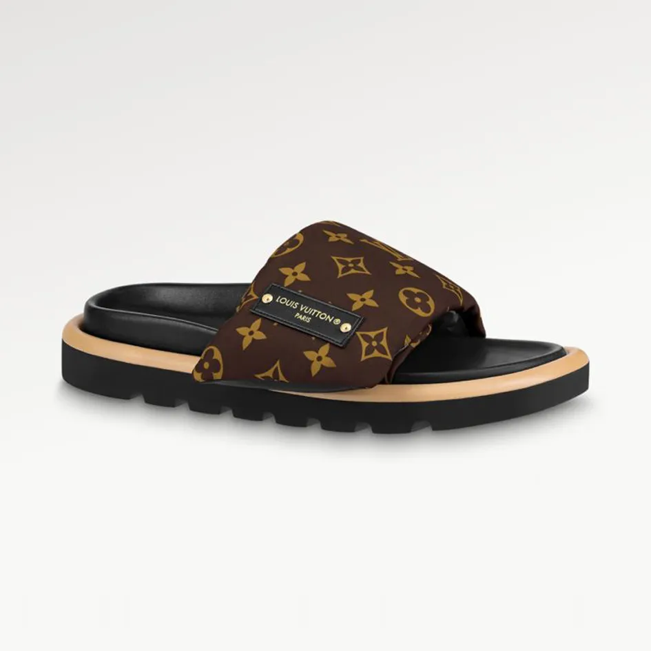 Louis Vuitton NIGO Gradient Printed Logo Flat Casual Slippers Shoes #nigo54932