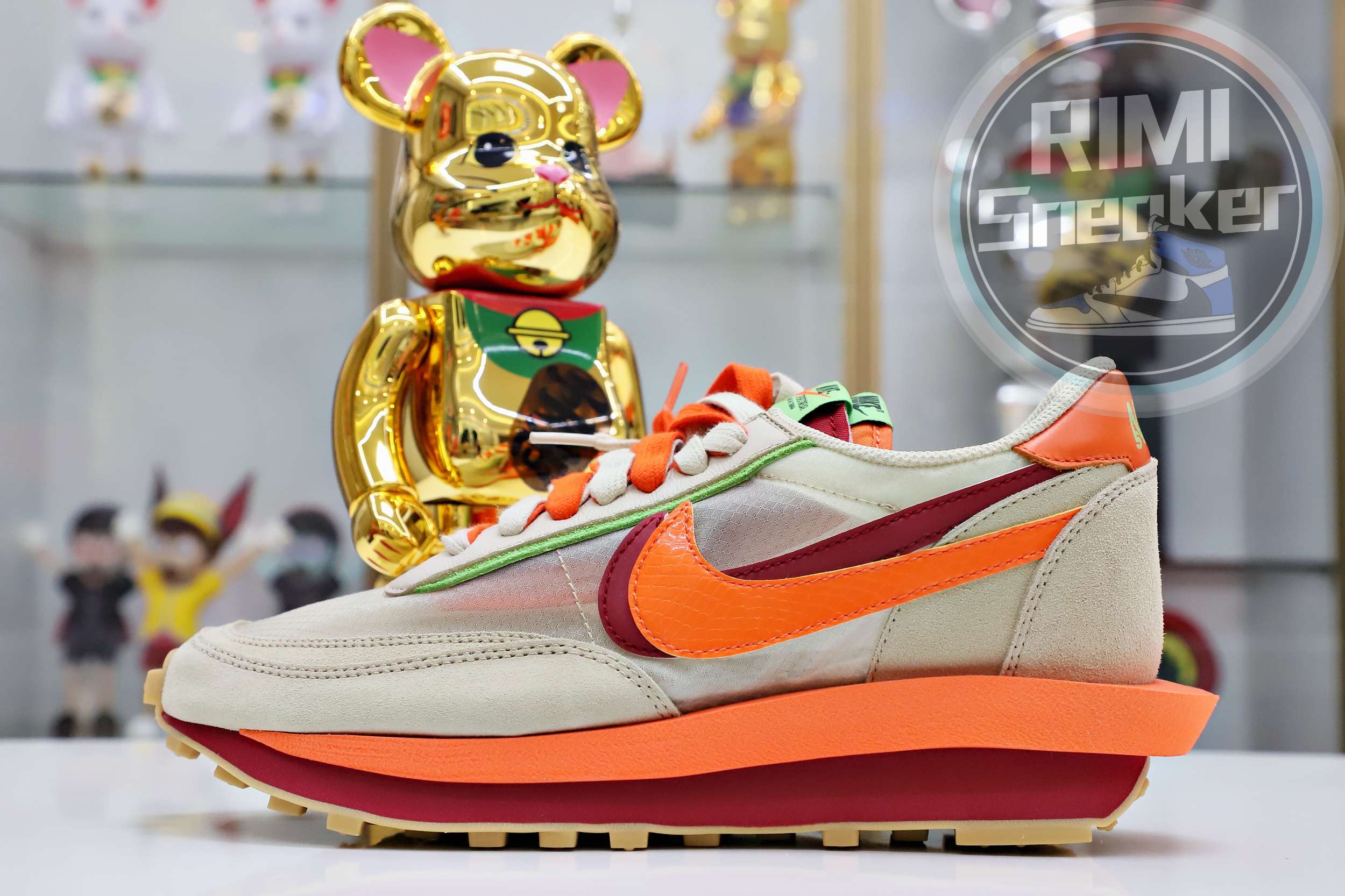 SACAI X CLOT X LDWAFFLE 'NET ORANGE BLAZE'