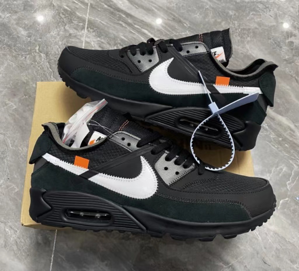 OFF-WHITE x  Nike Air Max 90 Black THE TEN