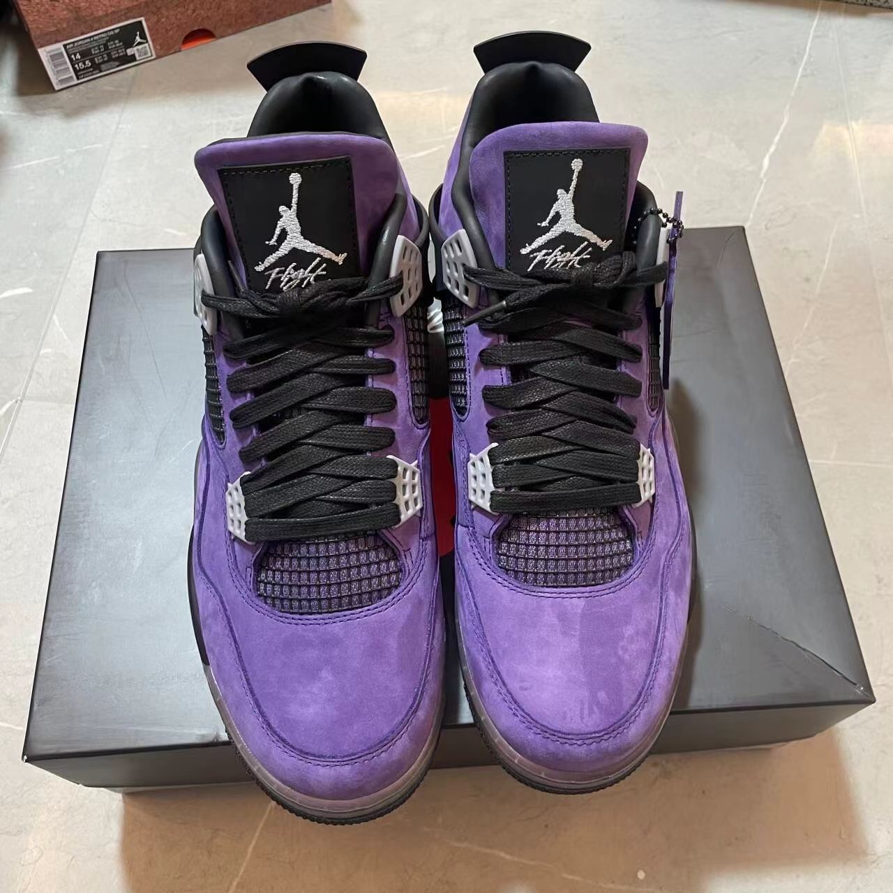 TRAVIS SCOTT X AIR JORDAN 4 RETRO PURPLE FRIENDS & FAMILY