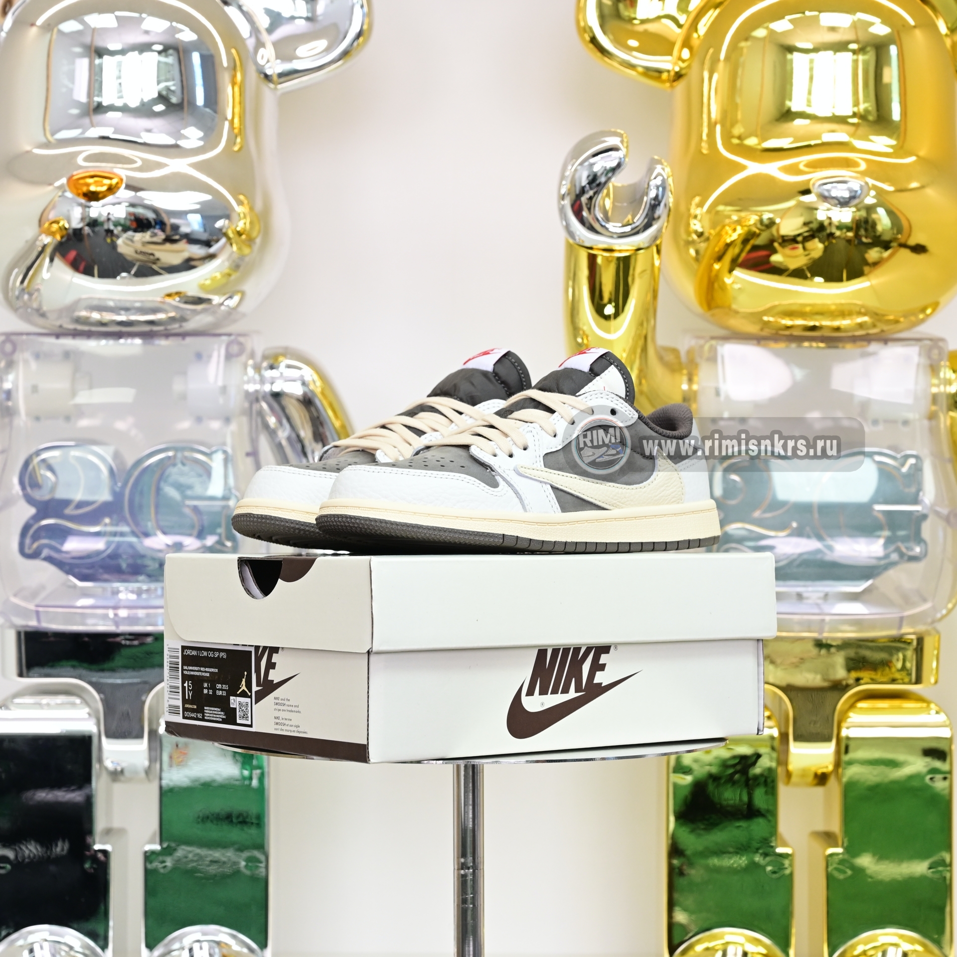 Kids Shoes Travis Scott x  Air Jordan 1 low og reverse mocha DO5442-162