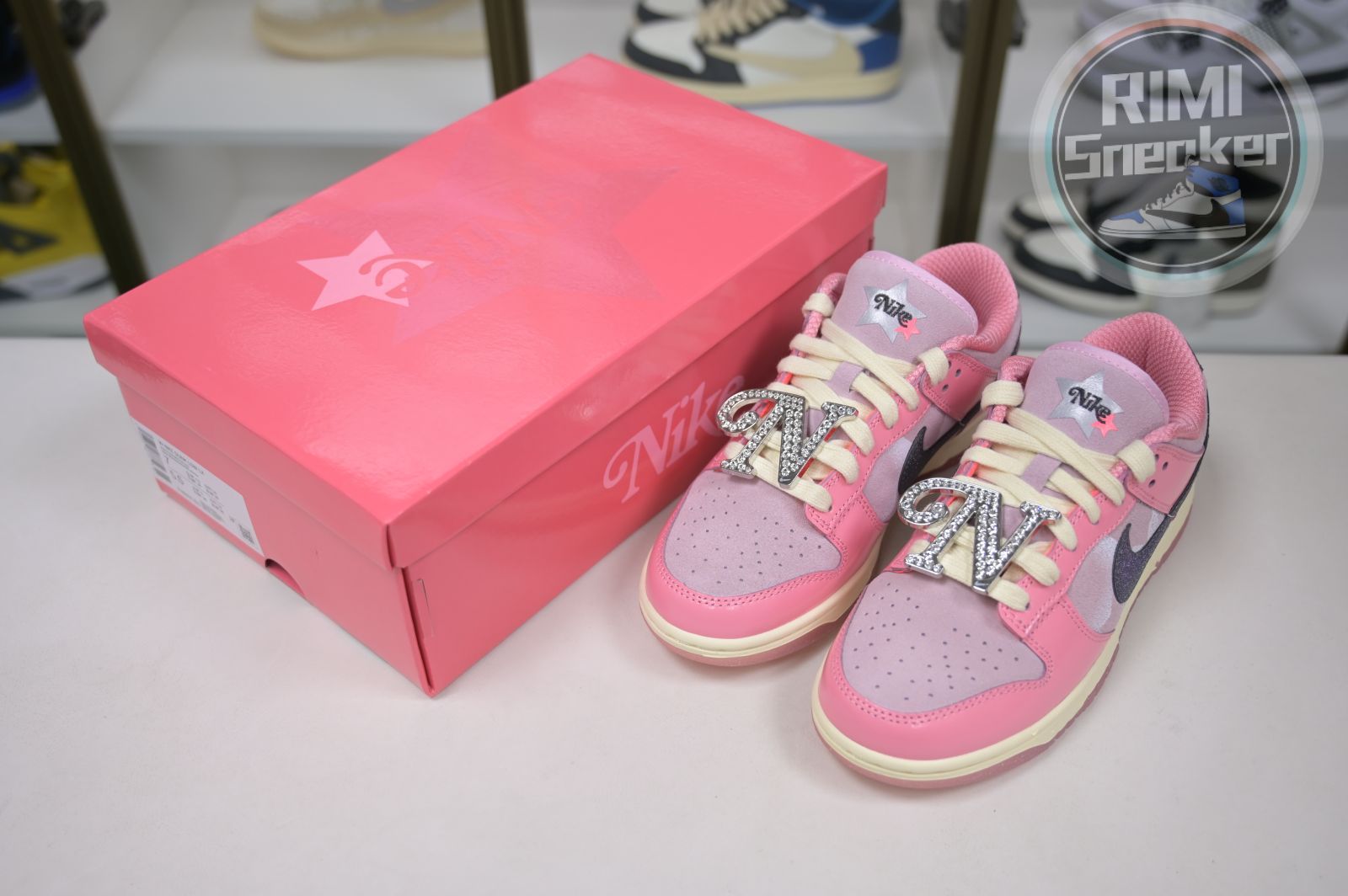 Nike Dunk LowHot Punch and PinkFoam barbie