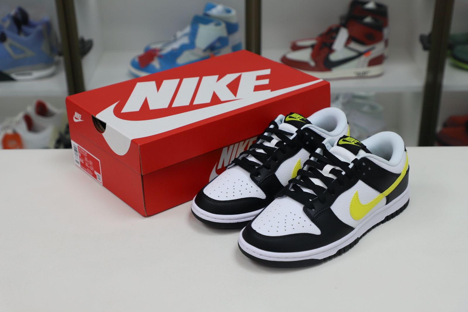 Nike Dunk Low Black White Yellow