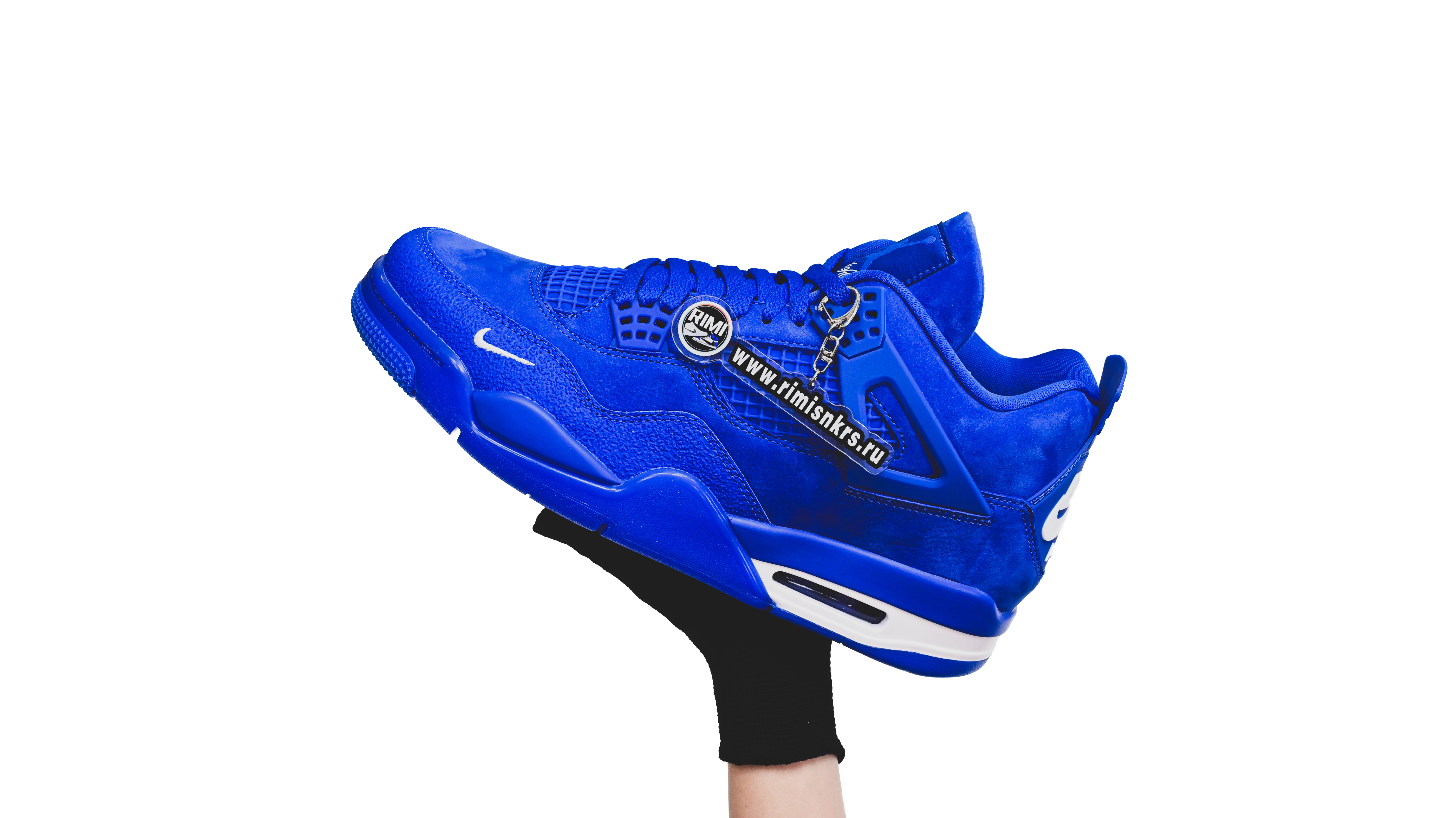 Nigel Sylvester X AIR JORDAN 4 RETRO OG ROYAL BLUE Brick by Brick HF4340-400