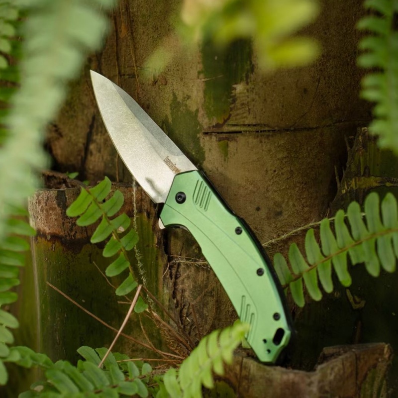 Kershaw Outdoor Folding Knife Card Show 17760, High Quality Quick Open Outdoor Folding Knife Pocket Knife, Portable Knife Field Defense Folding Knife Survival Knife