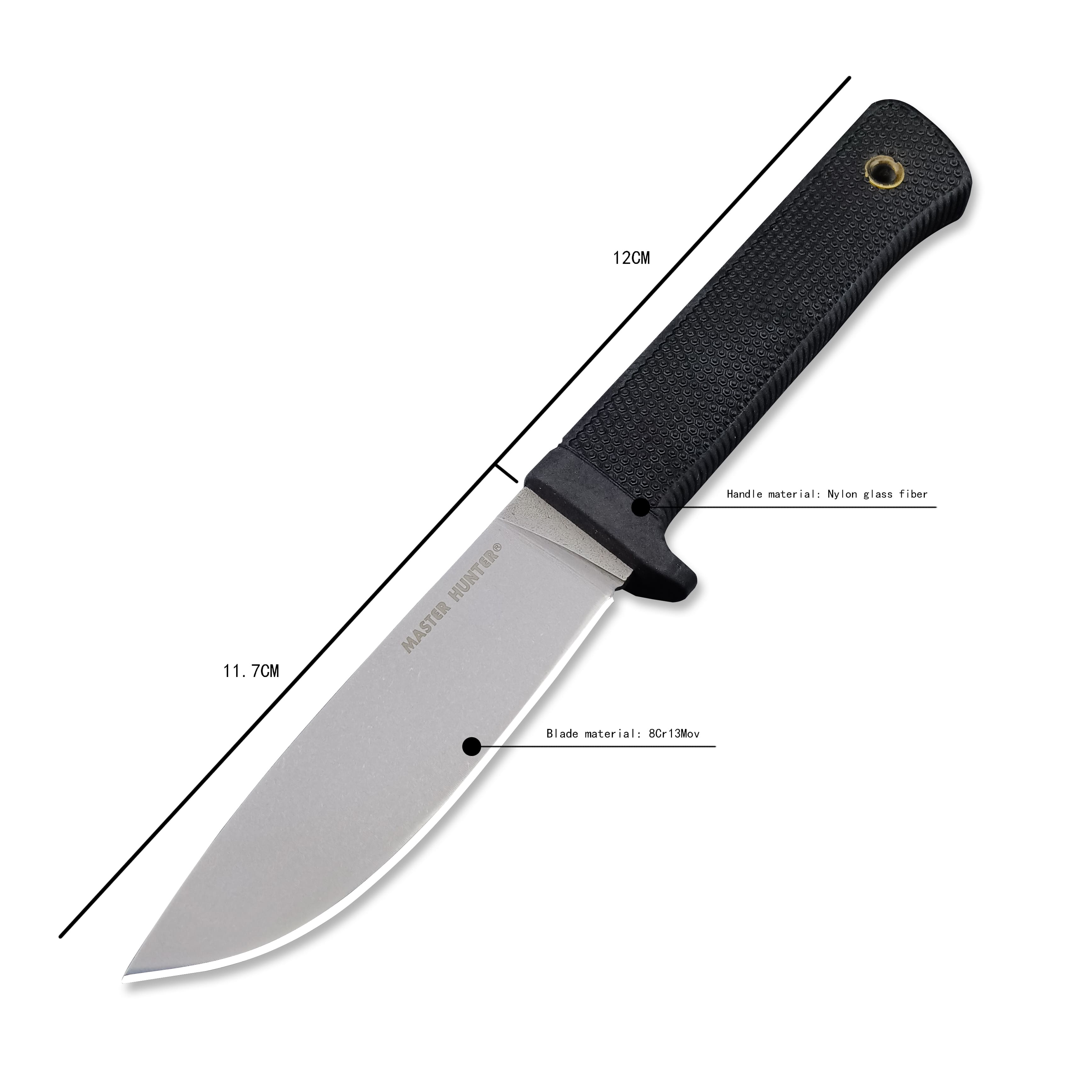 Outdoor Straight Knife With Scabbard, Camping Knife, Boning Knife, Stainless Steel Outdoor Knife, Fruit Knife, Camping Survival Knife, Can Be Used For Outdoor Camping, Adventure And Other Scenes