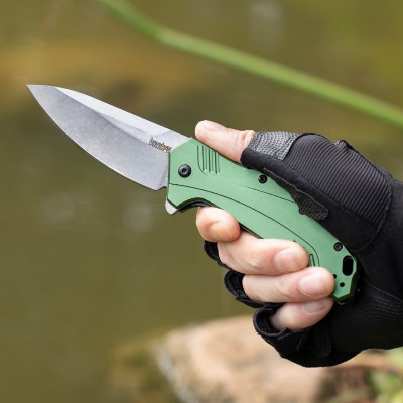 Kershaw Outdoor Folding Knife Card Show 17760, High Quality Quick Open Outdoor Folding Knife Pocket Knife, Portable Knife Field Defense Folding Knife Survival Knife