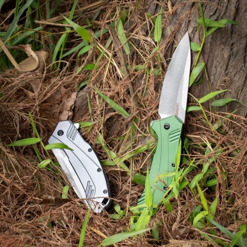 Kershaw Outdoor Folding Knife Card Show 17760, High Quality Quick Open Outdoor Folding Knife Pocket Knife, Portable Knife Field Defense Folding Knife Survival Knife