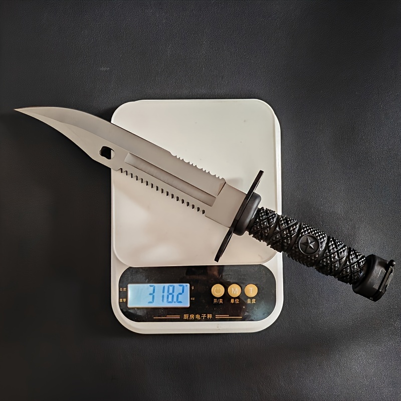 Outdoor Escape Fixed Blade Tactical Knife, Full Keel Hunting Knife, Sheathed Jungle Knife, G10 Handle, High End Quality - Suitable for Fishing, Hiking, Survival, City Survival Daily Carry Straight Knife
