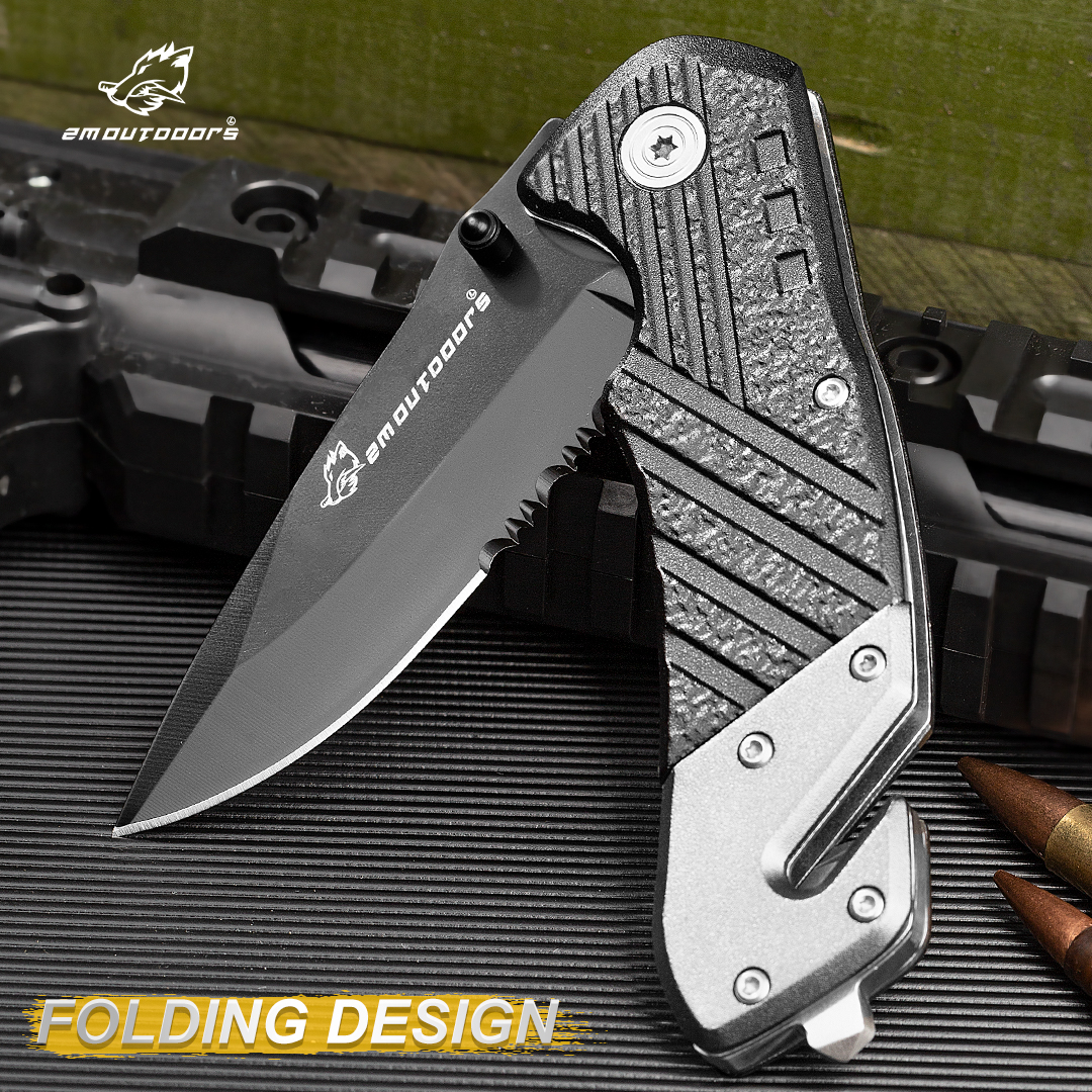 Outdoor folding knives,Folding knife, EDC tool, 7CR17MOV high hardness blade, can be used for fishing, camping, outdoor adventure and other activities, gifts for men and women