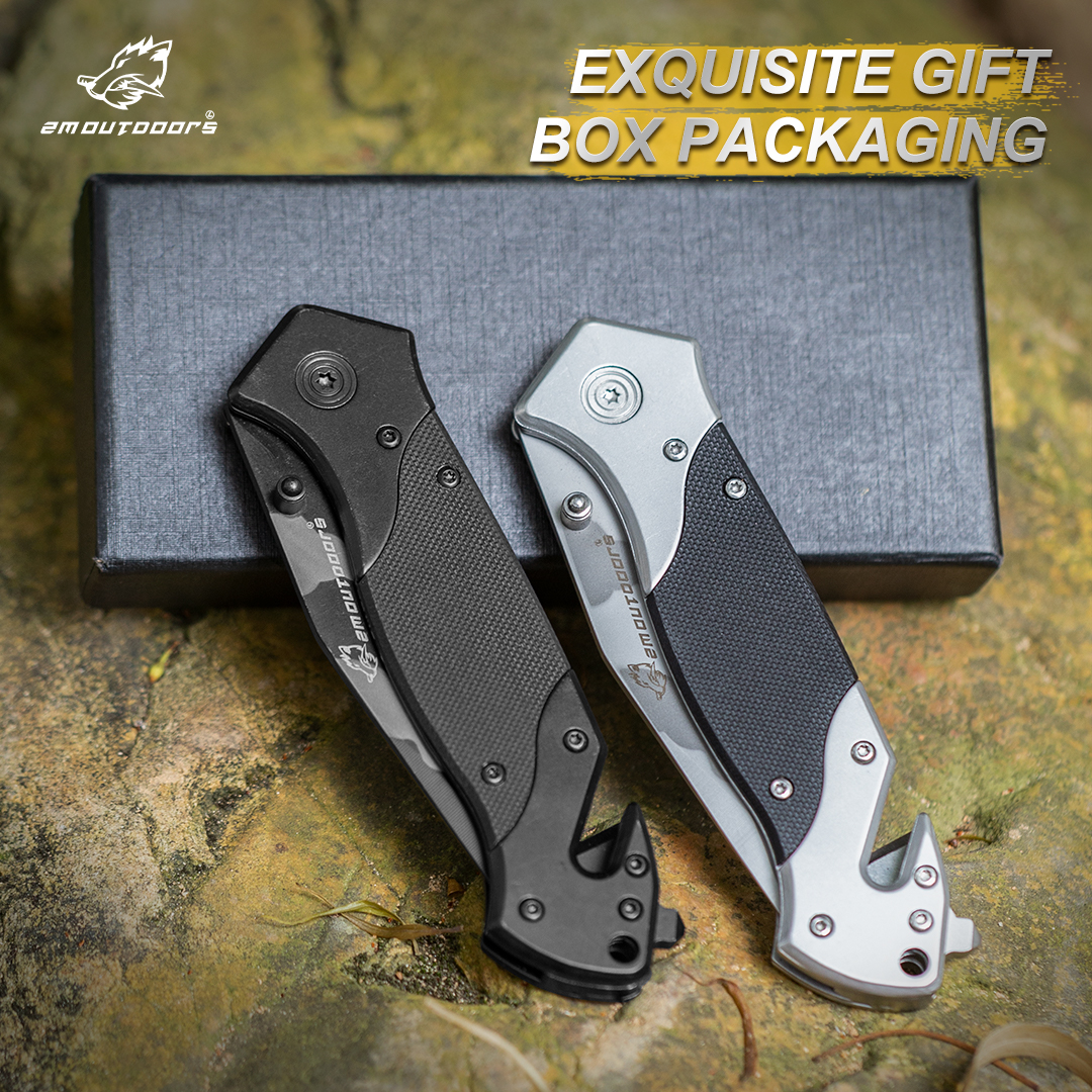 1PC, Folding Knife, Pocket Knife, Fruit Knife Just Side Lock, 7cr17mov Top Blade, G10 Fibreglass Handle, EDC Pocket Knife For Fishing, Hiking, Survival, Gifts For Men And Women