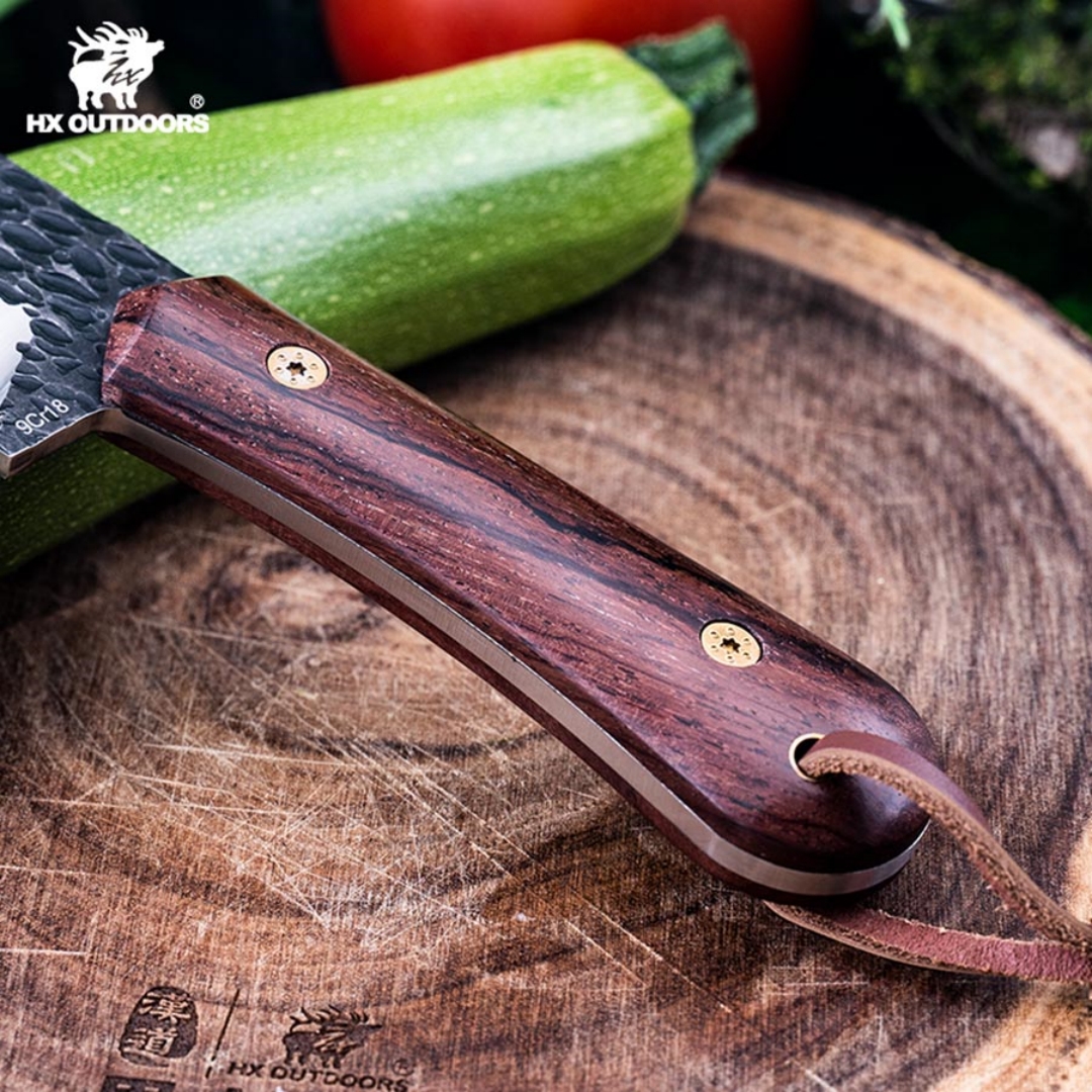 Outdoor Camping Knife Prey Handling Knife Outdoor Cleaver Wilderness Survival Knife Self-Defense Knife High Hardness Stainless Steel Knife Tactical Straight Knife