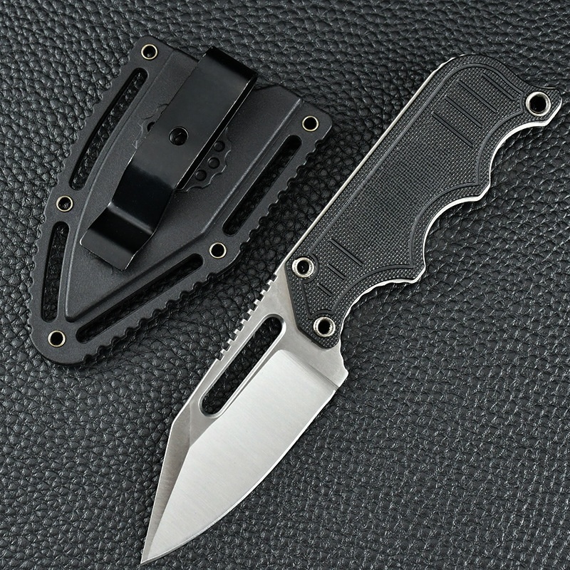 SOG Self-Defense Knife, Necklace Knife, Claw Knife, Portable Mini Self-Defense Knife with K-Sheath, Hunting Knife, Full Keel Survival Straight Knife, Created for Wilderness Adventure
