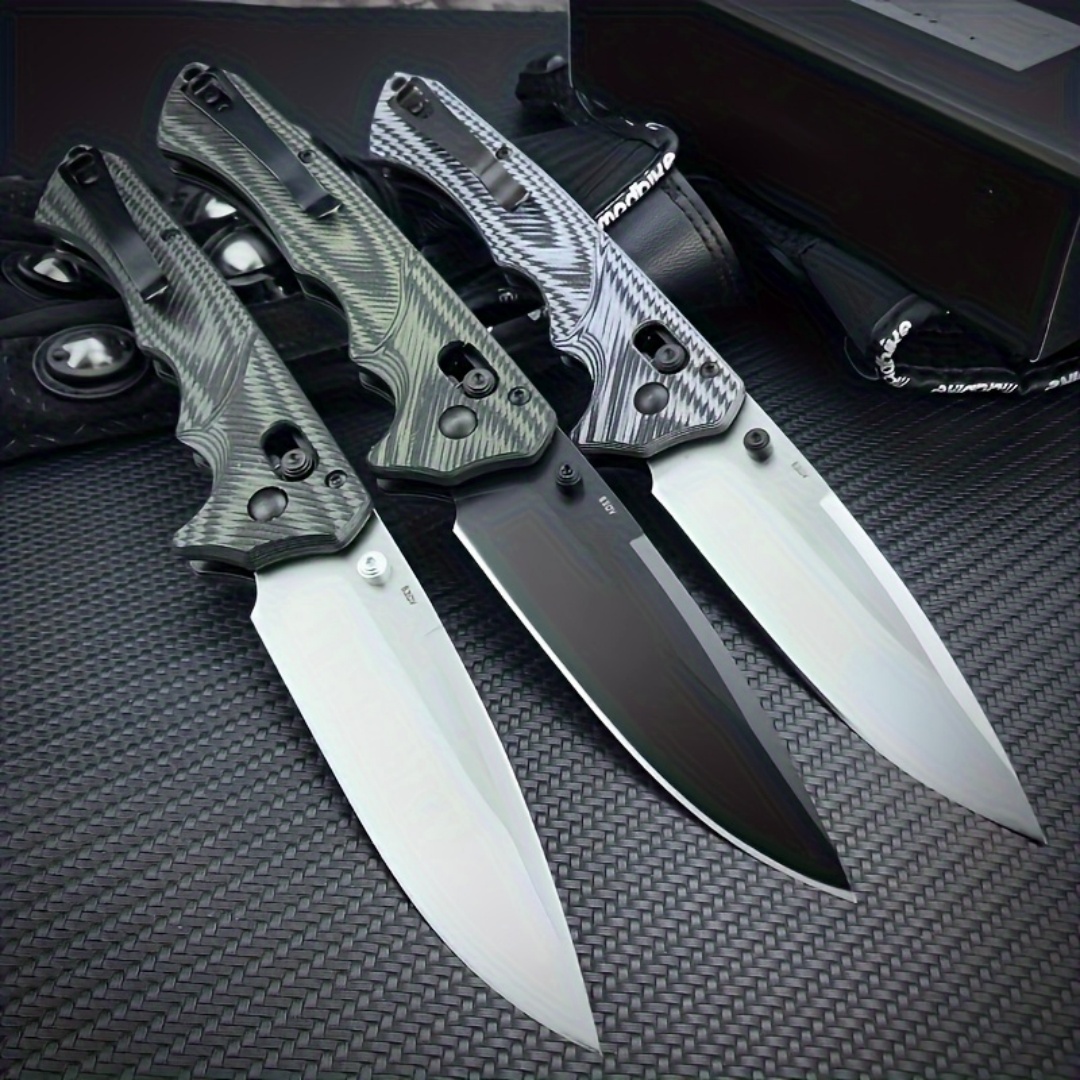 BM1401 Folding Knife – S30V Blade with G10 Handle, Ergonomic Outdoor EDC Knife for Camping, Hiking & Everyday Reliability