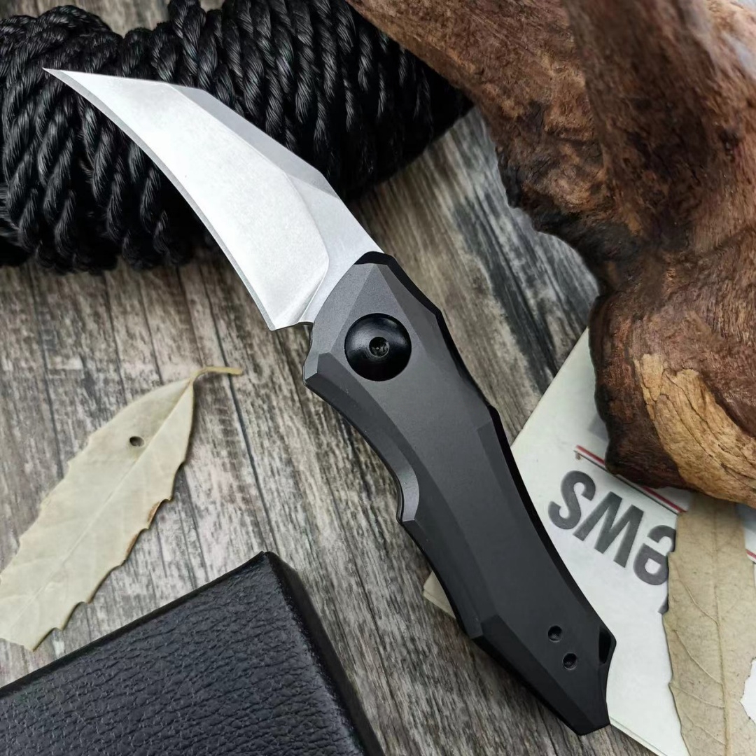 Kaxiu 7350 Folding Knife – Aviation-Aluminum Handle with D2 Blade, Compact Outdoor Knife for Camping, Picnics & Everyday Gear