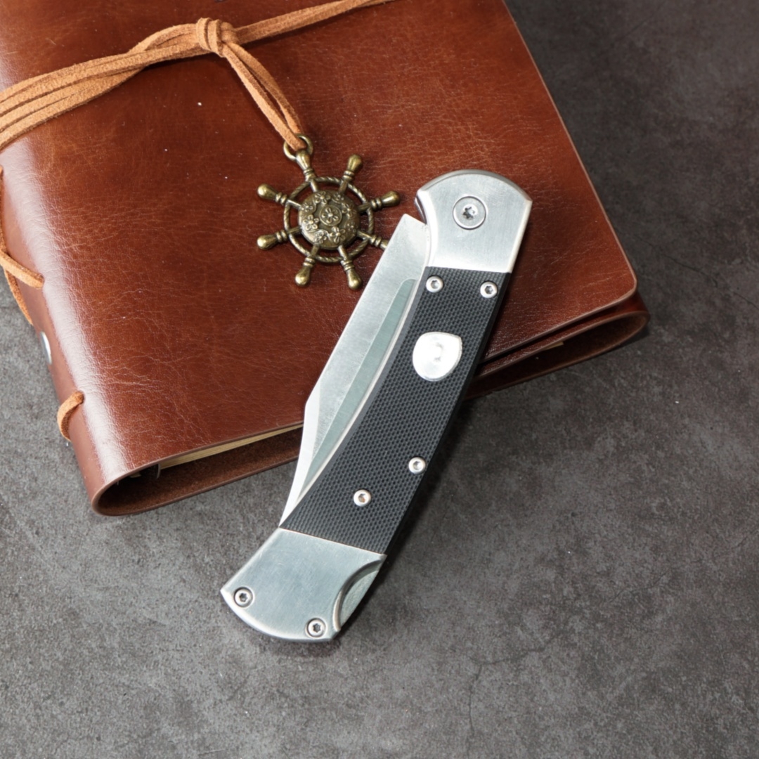 Outdoor EDC Folding Pocket Knife – BU-CK112 Style, Tail-Lock Design, Multi-Function Tool with Storage Holster, Ideal for Everyday Carry & Collectors