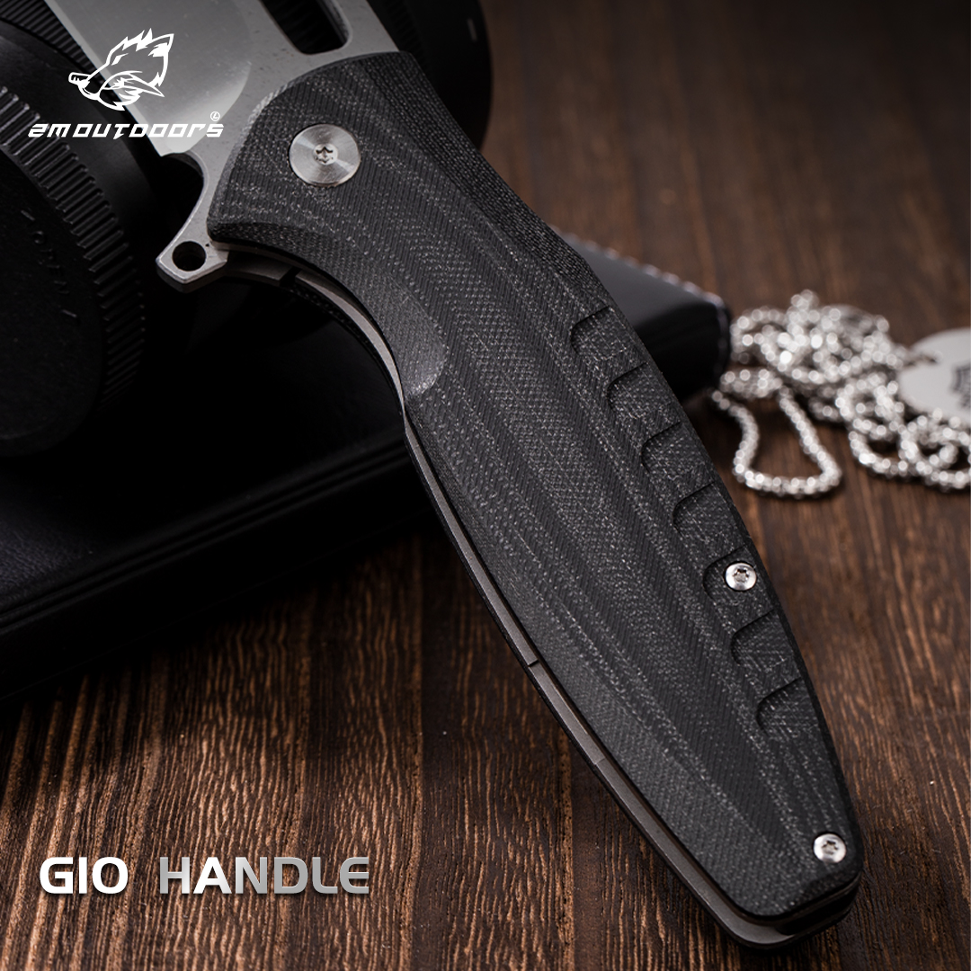 1PC Outdoor Folding Knife Kitchen Multi-purpose Knife Fruit Knife Adventure Knife, CNC Fine Grinding Process, D 2 Blade, G10 Non-slip Handle, Can Be Used For Hiking, Wilderness Survival, Camping And Other Outdoor Activities, Gifts