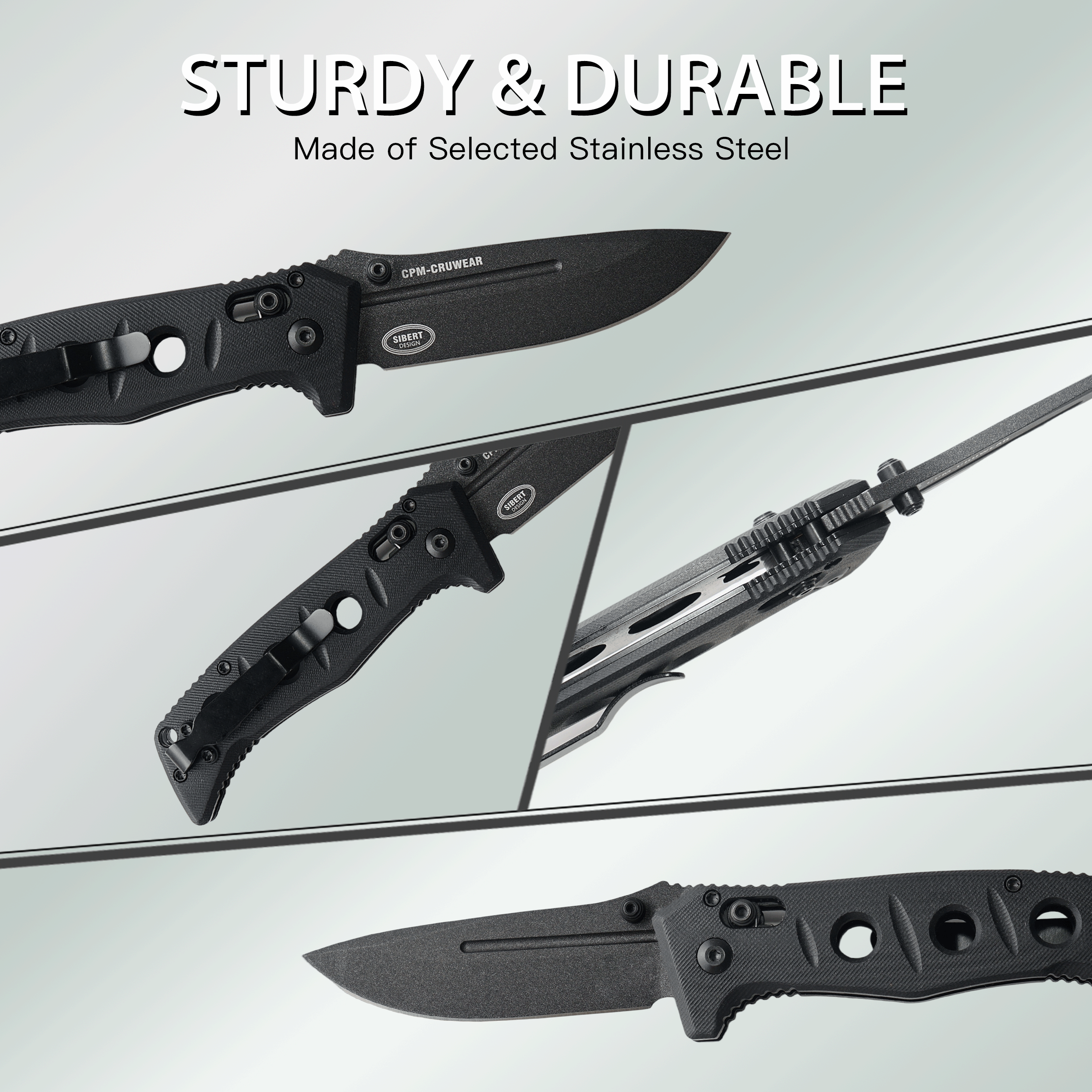 BM 273 Folding Knife – CNC Fine Grind, D2 Steel Blade, G10 Handle, Bearing Lock Design, Lightweight & Ultra-Portable EDC Knife