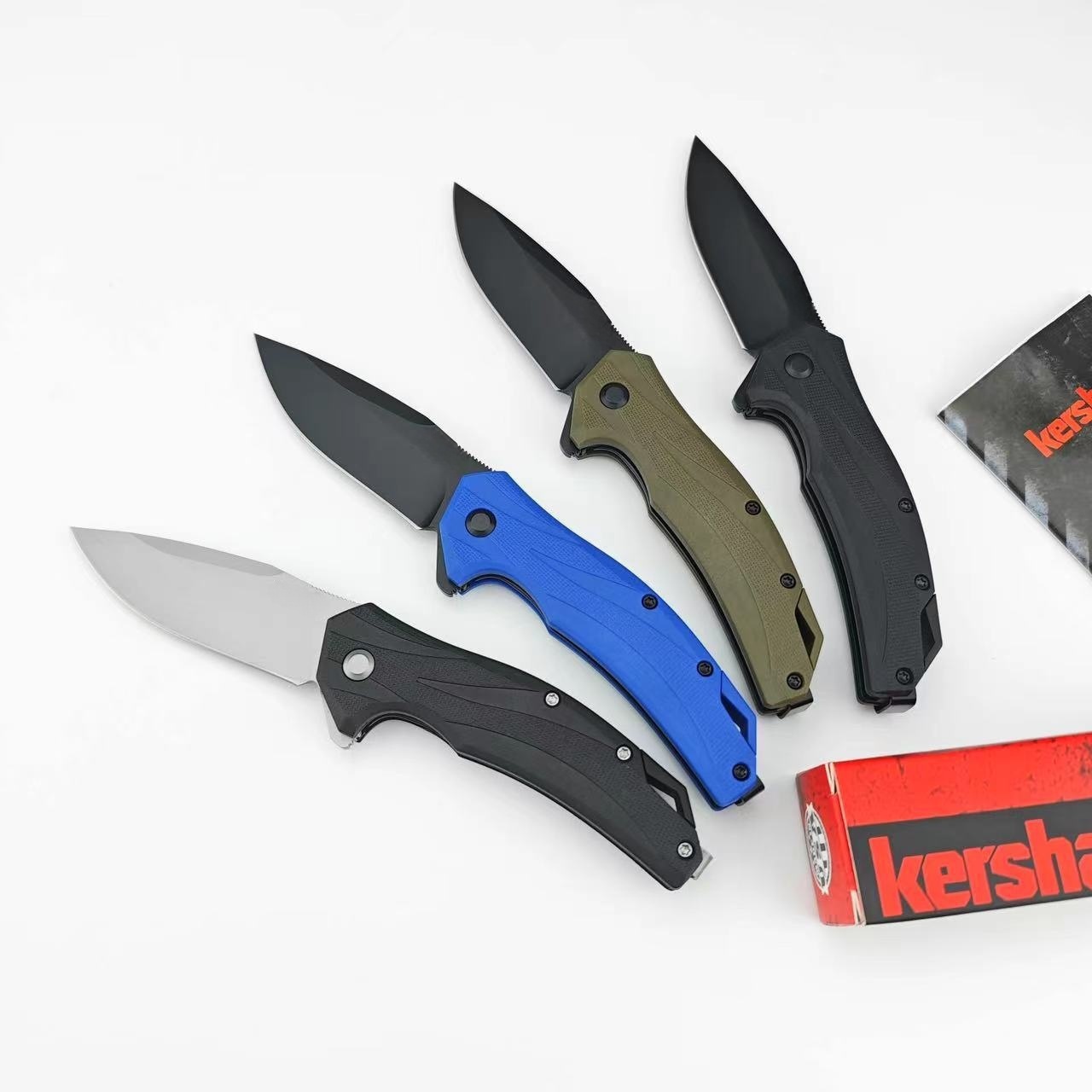 Multifunctional Hunting Folding Knife, Kershaw 1645 Folding Knife, 8Cr13Mov Blade, Nylon Fiber Handle, EDC Tools, Outdoor Camping, Fishing, Hiking, Survival, Gifts for Men and Women