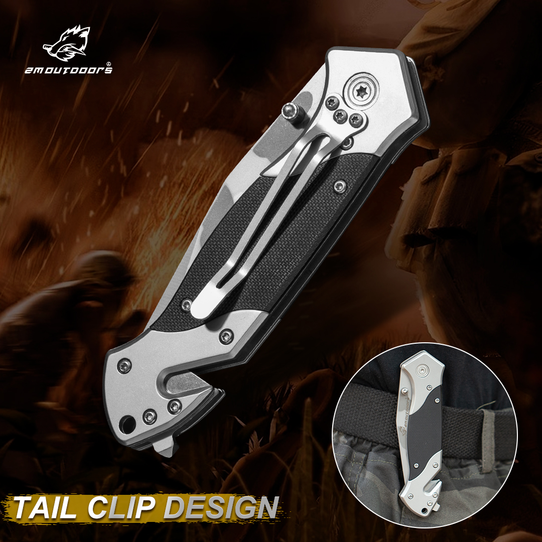 1PC, Folding Knife, Pocket Knife, Fruit Knife Just Side Lock, 7cr17mov Top Blade, G10 Fibreglass Handle, EDC Pocket Knife For Fishing, Hiking, Survival, Gifts For Men And Women