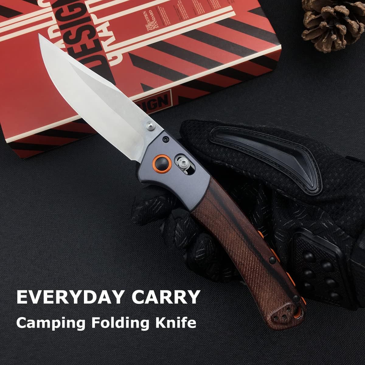 Outdoor folding knife, BM15080, hunting pocket knife, lock-axle knife with 3.7