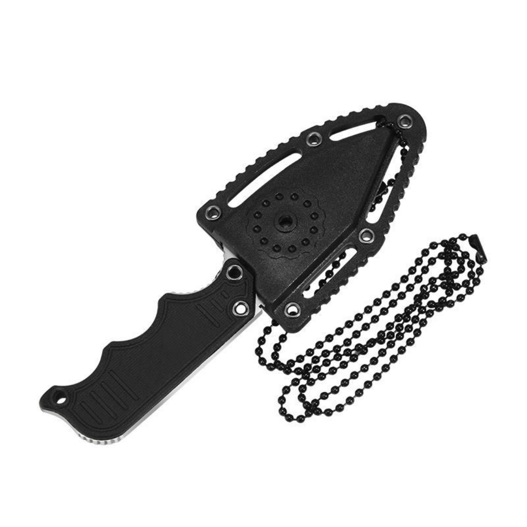 SOG Self-Defense Knife, Necklace Knife, Claw Knife, Portable Mini Self-Defense Knife with K-Sheath, Hunting Knife, Full Keel Survival Straight Knife, Created for Wilderness Adventure