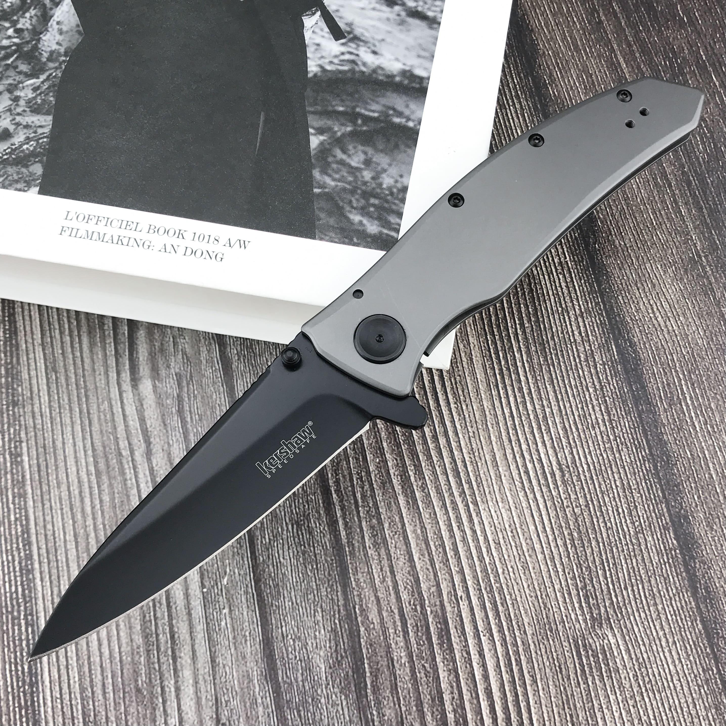 Kershaw Cassiukshaw 2200 High Hardness Sharp Outdoor Camping Hunting Self-Defense Survival Knife Folding Knife