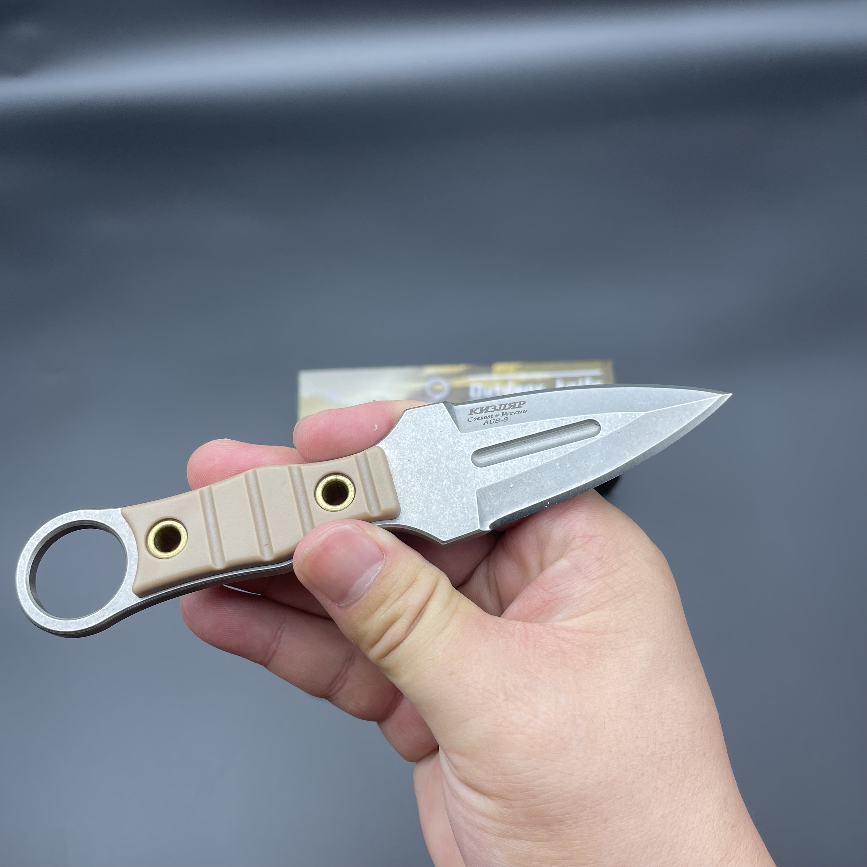 Wilderness Survival Straight Knife with Knife Sleeve, EDC Portable Knife, Super Sharp Camping Knife, Stainless Steel Fixed Blade Survival Bush Knife