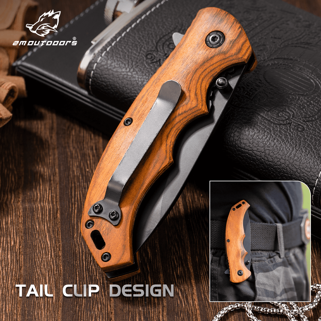 Outdoor Folding Knife Outdoor Convenient Knife High Hardness Stainless Steel Knife Outdoor Camping Knife, Convenient Fruit Knife, which can be used for outdoor activities such as mountaineering, hiking, wilderness survival, camping, etc