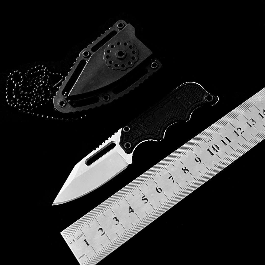 SOG Self-Defense Knife, Necklace Knife, Claw Knife, Portable Mini Self-Defense Knife with K-Sheath, Hunting Knife, Full Keel Survival Straight Knife, Created for Wilderness Adventure