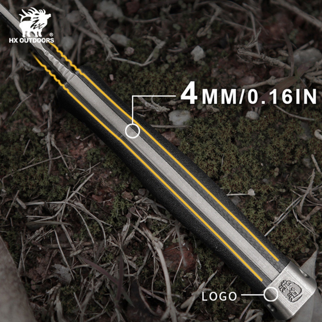 Outdoor Tactical Knife Wilderness Survival Knife Adventure Knife Prey Handling Knife Locke DC53 Steel High Hardness Straight Knife Carry Convenient Knife Multi-Purpose Knife Camping Knife