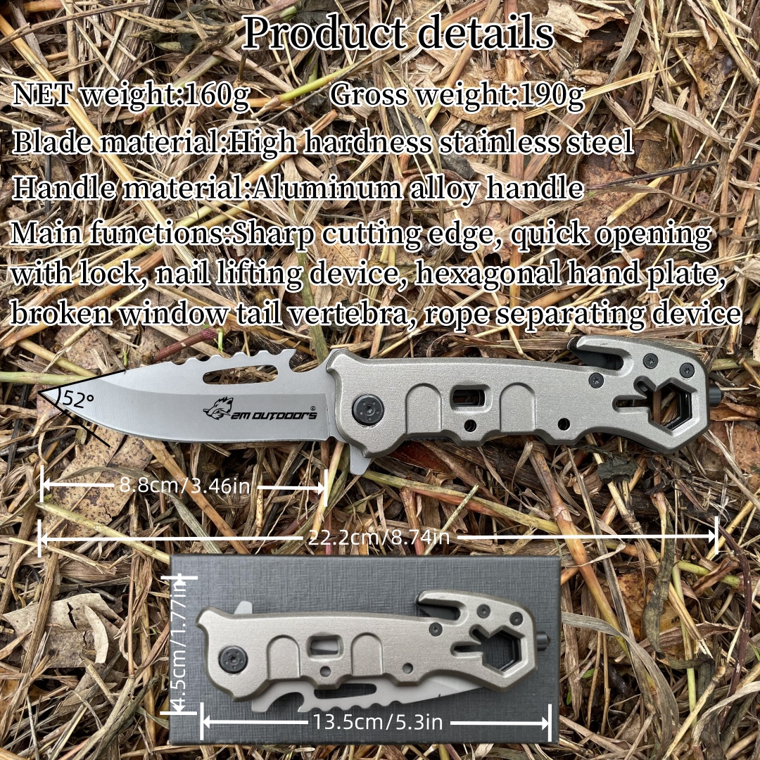 Outdoor Folding Knife, Multifunctional Folding Knife, EDC Repair Tool Knife, Convenient Pocket Knife, Pocket Knife, Camping Knife