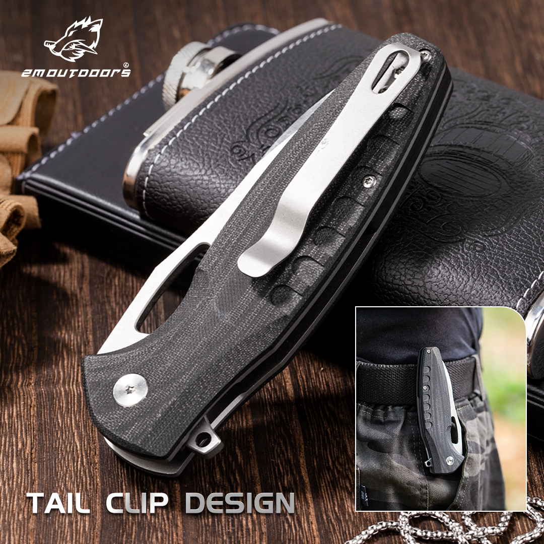 1PC Outdoor Folding Knife Kitchen Multi-purpose Knife Fruit Knife Adventure Knife, CNC Fine Grinding Process, D 2 Blade, G10 Non-slip Handle, Can Be Used For Hiking, Wilderness Survival, Camping And Other Outdoor Activities, Gifts