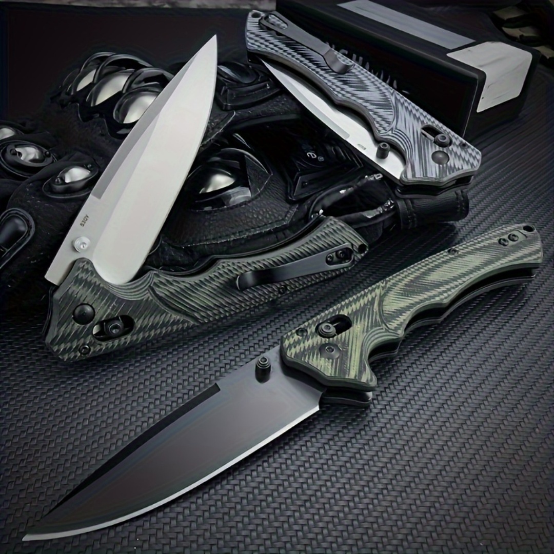 BM1401 Folding Knife – S30V Blade with G10 Handle, Ergonomic Outdoor EDC Knife for Camping, Hiking & Everyday Reliability