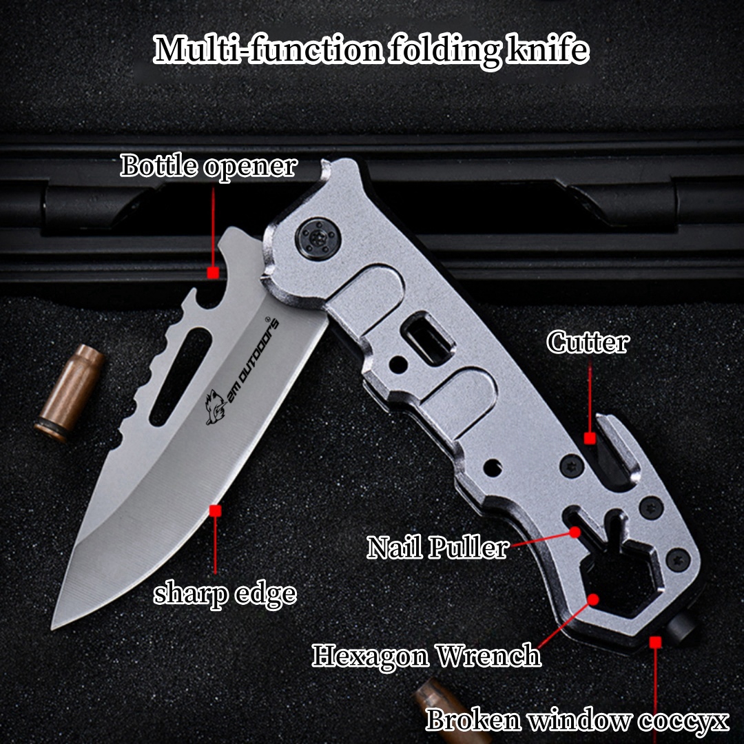 Outdoor Folding Knife, Multifunctional Folding Knife, EDC Repair Tool Knife, Convenient Pocket Knife, Pocket Knife, Camping Knife