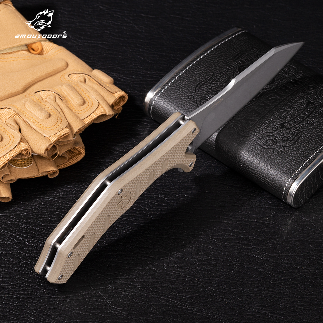 Folding Knife, Pocket Knife, EDC Multi-function Outdoor Tool Knife, D2 Special Steel, G10 Non-slip Handle, For Fishing, Hiking, Survival, Gifts For Men And Women