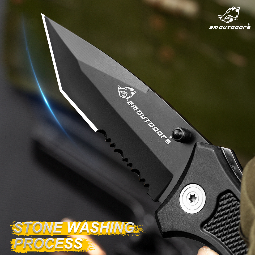 Folding knife, EDC tool, 7CR17MOV high hardness blade, can be used for fishing, camping, outdoor adventure and other activities, gifts for men and women