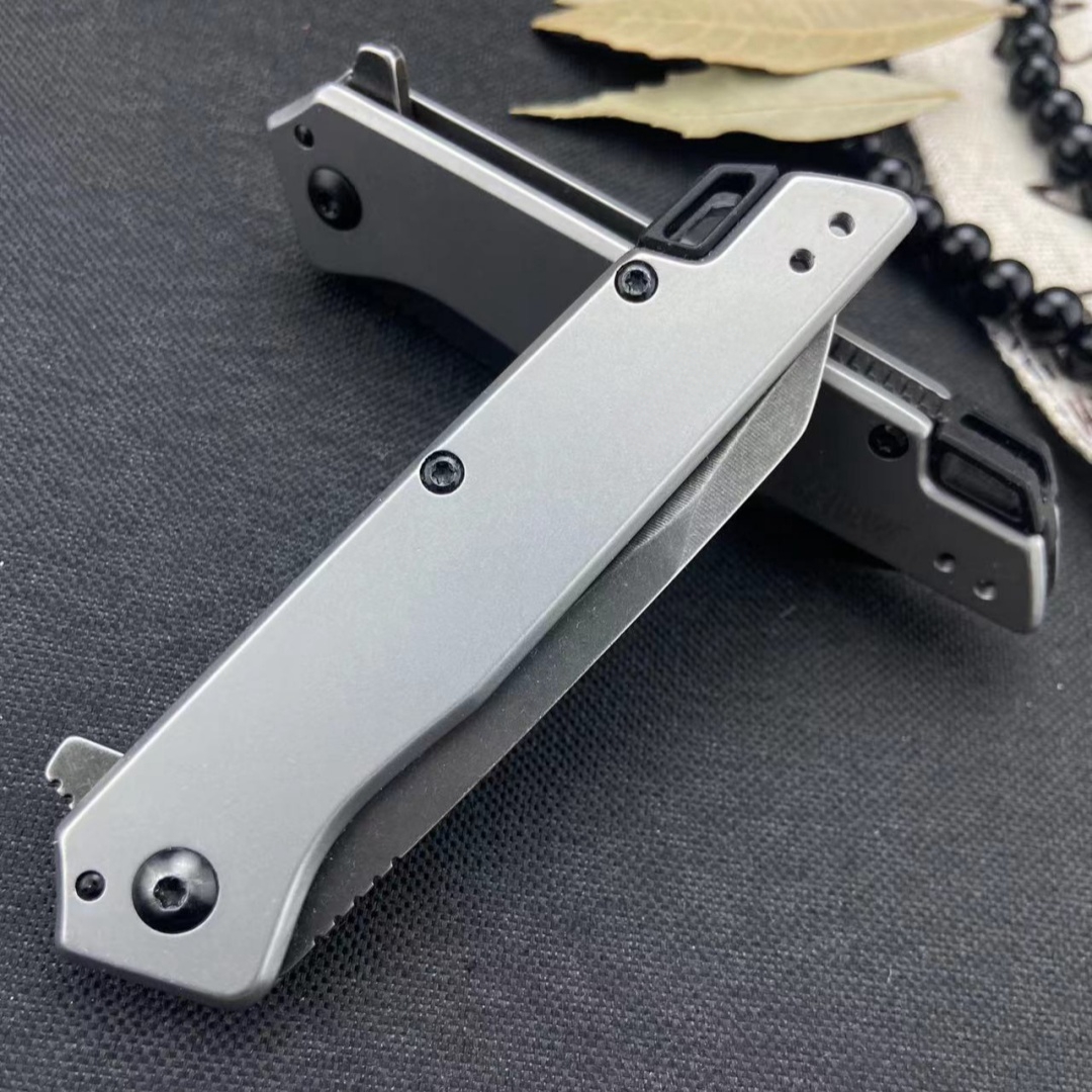 Folding Knife, Multi-purpose Knife, Convenient Pocket Knife, EDC Multi-purpose Tool Knife, 1365 Series Model, Convenient Pocket Knife, Black Stone Washing Process, CNC Fine Grinding Blade, Aluminum Alloy Handle, High Quality