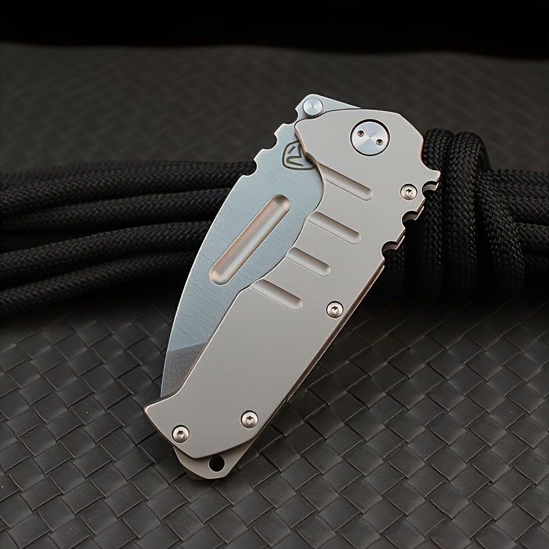 High-Quality D2 Steel Folding Knife – Heavy-Duty, Compact Multi-Purpose Outdoor Tool for Camping, Exploration, and Everyday Use