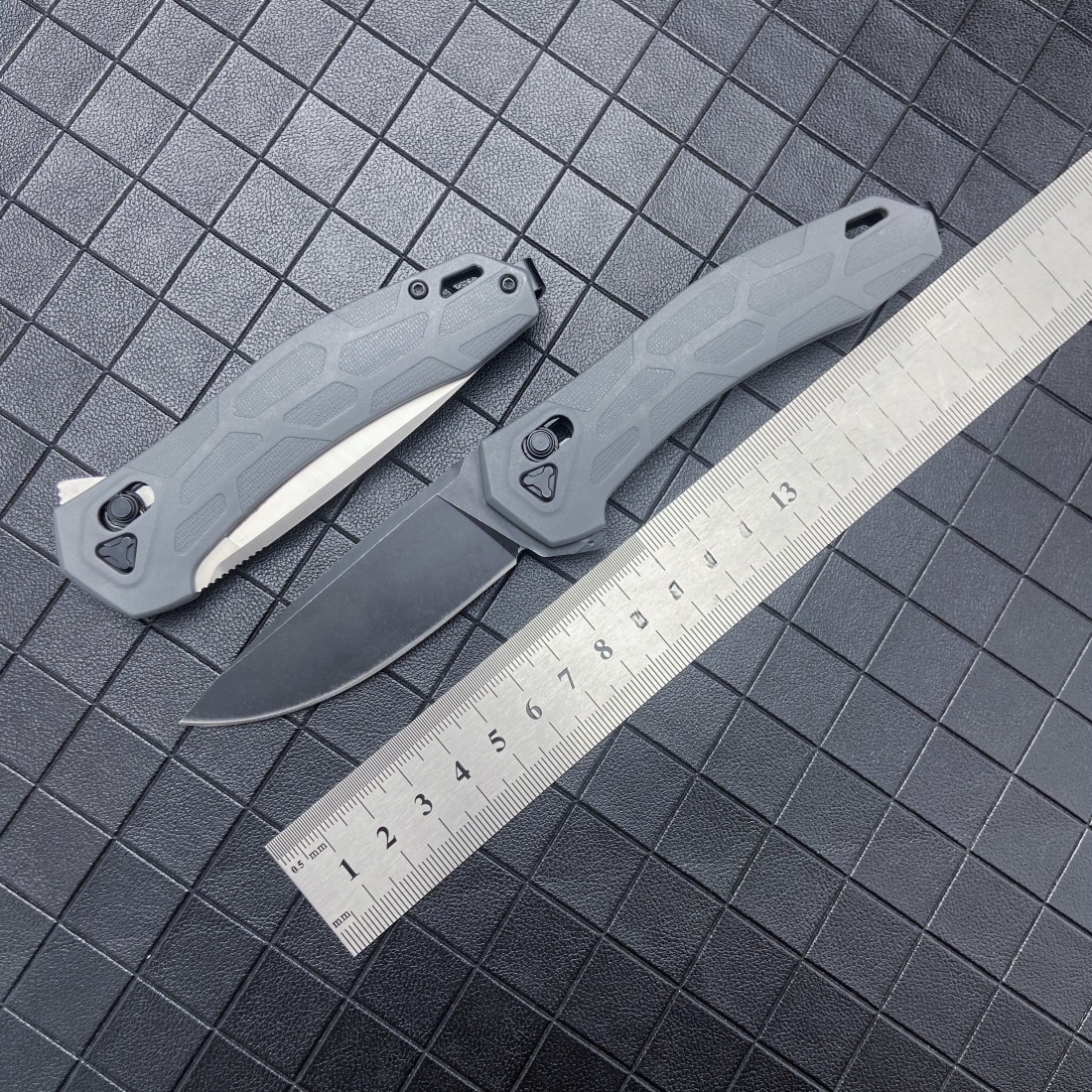 Kaxiu 2042 model, nylon fiber handle folding knife, field self-defense sharp multi-function knife, hand-forged city survival daily carry straight knife