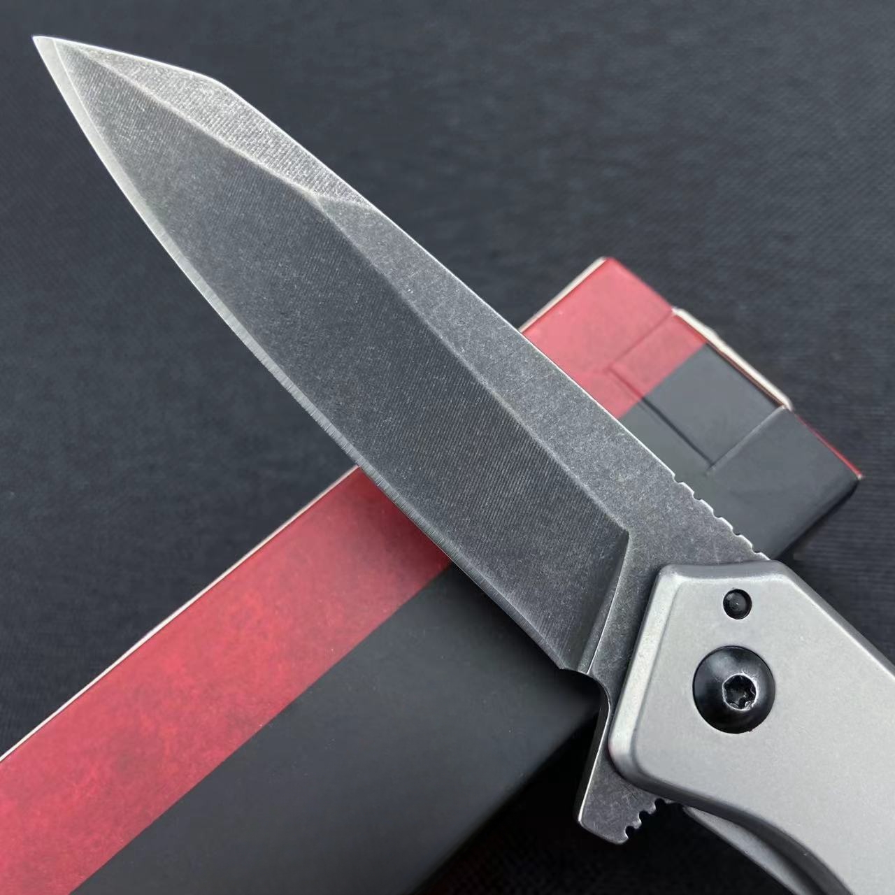 Folding Knife, Multi-purpose Knife, Convenient Pocket Knife, EDC Multi-purpose Tool Knife, 1365 Series Model, Convenient Pocket Knife, Black Stone Washing Process, CNC Fine Grinding Blade, Aluminum Alloy Handle, High Quality