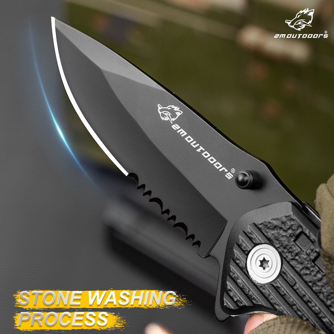 Outdoor folding knives,Folding knife, EDC tool, 7CR17MOV high hardness blade, can be used for fishing, camping, outdoor adventure and other activities, gifts for men and women